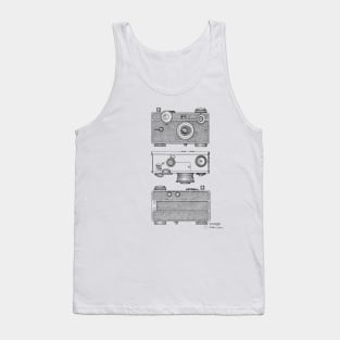 CAMERA VINTAGE PATENT DRAWING Tank Top